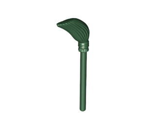 LEGO Dark Green Minifig Broom (4332 / 90459)