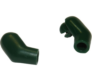 LEGO Dark Green Minifigure Arms (Left and Right Pair)