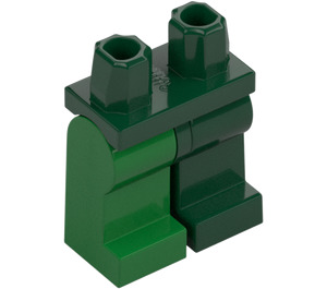 LEGO Dunkelgrün Minifigur Hüften mit Dunkelgrün Links Bein und Grün Rechts Bein (3815 / 73200)