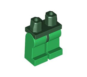 LEGO Donkergroen Minifigure Heupen met Green Poten (30464 / 73200)