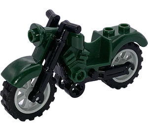 LEGO Dark Green Motorcycle