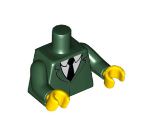 LEGO Mørkegrøn Mr. Burns Minifig Torso (973 / 88585)