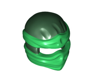 LEGO Dark Green Ninjago Mask with Green Wrap Headband (19857)