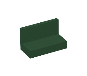 LEGO Dark Green Panel 1 x 2 x 1 with Rounded Corners (4865 / 26169)