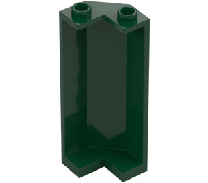 LEGO Dark Green Panel 2 x 2 x 5 Wall Corner (78594)