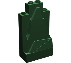 LEGO Vert foncé Panneau 2 x 4 x 6 Osciller (33458 / 54782)