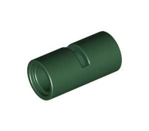 LEGO Dark Green Pin Joiner Round with Slot (29219 / 62462)