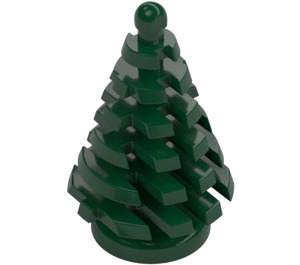 LEGO Donkergroen Pine Boom (Klein) 3 x 3 x 4 (2435)