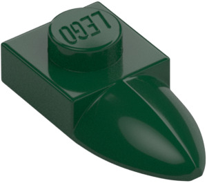 LEGO Dark Green Plate 1 x 1 with Tooth (35162 / 49668)