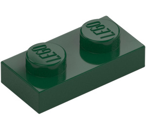 LEGO Vert Foncé assiette 1 x 2 (3023 / 28653)