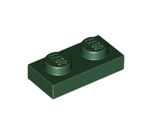 LEGO Vert foncé assiette 1 x 2 (3023 / 28653)