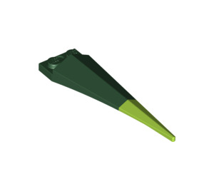 LEGO Dark Green Plate 1 x 2 with Flexible Lime Tip (61406)
