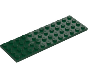 LEGO Verde oscuro Placa 4 x 12 (3029)