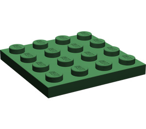 LEGO Dunkelgrün Platte 4 x 4 (3031)