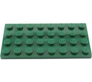 LEGO Donkergroen Plaat 4 x 8 (3035)