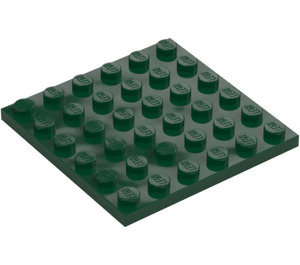 LEGO Dark Green Plate 6 x 6 (3958)