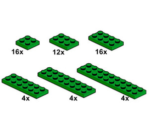 LEGO Dark Green Plates Set 10059