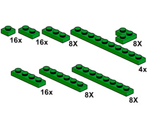 LEGO Dark Green Plates Set 10063