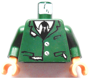 LEGO Dunkelgrün Professor Lupin Minifig Torso (973)