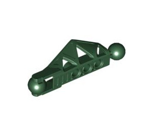 LEGO Vert Foncé Rahkshi Inférieur Jambe avec Incliné Vents (45749)