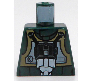 LEGO Dark Green Rebel Pilot A-Wing Torso without Arms (973)