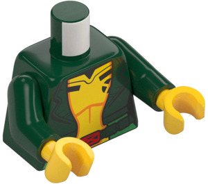 LEGO Dark Green Rogue Minifig Torso (973 / 76382)