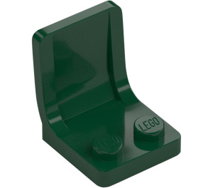 LEGO Dark Green Seat 2 x 2 with Sprue Mark (4079)