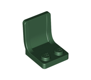 LEGO Dark Green Seat 2 x 2 without Sprue Mark in Seat (4079)