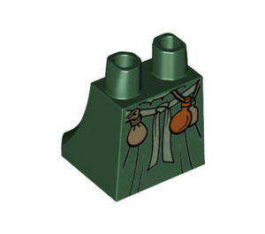 LEGO Vert Foncé Jupe avec Sac et Potions (36036 / 79570)