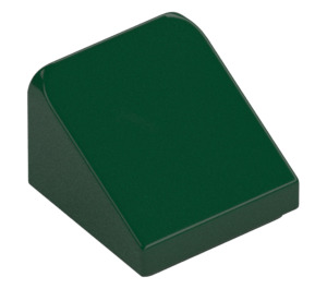 LEGO Verde oscuro Con pendiente 1 x 1 (31°) (50746 / 54200)