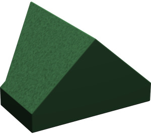 LEGO Dark Green Slope 1 x 2 (45°) Double / Inverted with Open Bottom (3049)