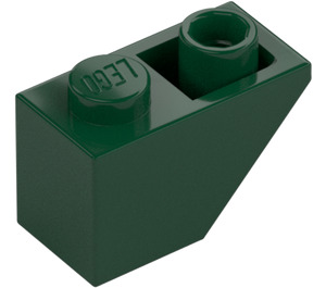 LEGO Dark Green Slope 1 x 2 (45°) Inverted (3665)