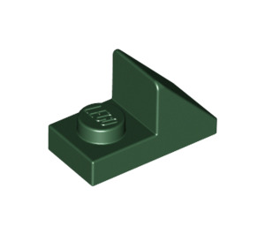 LEGO Dark Green Slope 1 x 2 (45°) with Plate (15672 / 92946)
