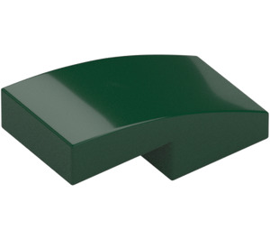 LEGO Dark Green Slope 1 x 2 Curved (11477)