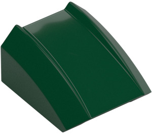 LEGO Dark Green Slope 1 x 2 x 2 Curved (30602 / 47904)