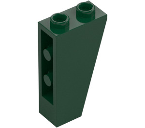 LEGO Dark Green Slope 1 x 2 x 3 (75°) Inverted (2449)