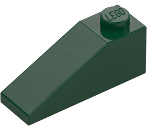 LEGO Dark Green Slope 1 x 3 (25°) (4286)