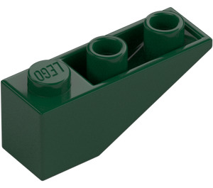 LEGO Dark Green Slope 1 x 3 (25°) Inverted (4287)