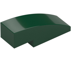 LEGO Dark Green Slope 1 x 3 Curved (50950)