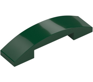 LEGO Dark Green Slope 1 x 4 Curved Double (93273)