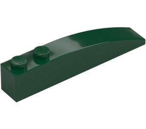 LEGO Dark Green Slope 1 x 6 Curved (41762 / 42022)