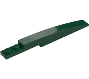 LEGO Dark Green Slope 1 x 8 Curved with Plate 1 x 2 (13731 / 85970)