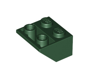 LEGO Dunkelgrün Steigung 2 x 2 (45°) Invertiert mit flachem Abstandshalter darunter (3660)