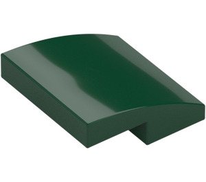 LEGO Dark Green Slope 2 x 2 Curved (15068)