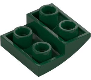 LEGO Dunkelgrün Schrägstein 2 x 2 x 0.7 Gebogen Invers (32803)