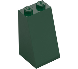 LEGO Dark Green Slope 2 x 2 x 3 (75°) (Solid Studs) (98560)