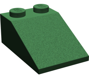 LEGO Dark Green Slope 2 x 3 (25°) with Rough Surface (3298)