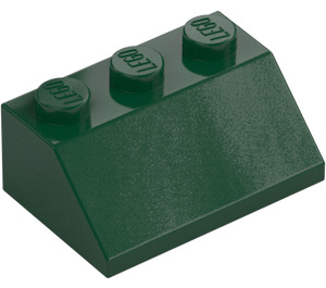 LEGO Dark Green Slope 2 x 3 (45°) (3038)