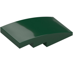 LEGO Dark Green Slope 2 x 4 Curved (93606)