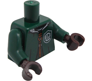 LEGO Mørk grønn Slytherin Quidditch Uniform Minifigur Overkropp (76382 / 88585)